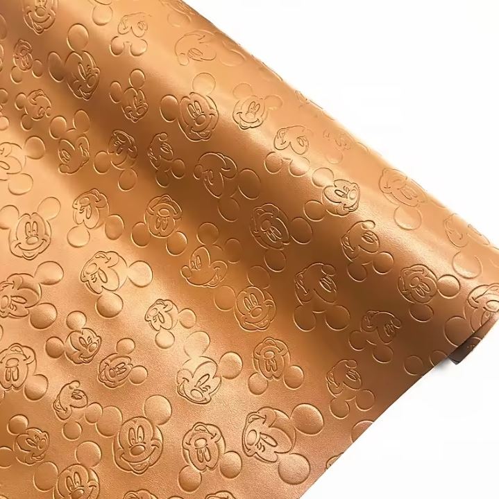 Brand LOGO Stamp Fabric Embossed Vinyl Sheet Embossing For Shoes And Bag