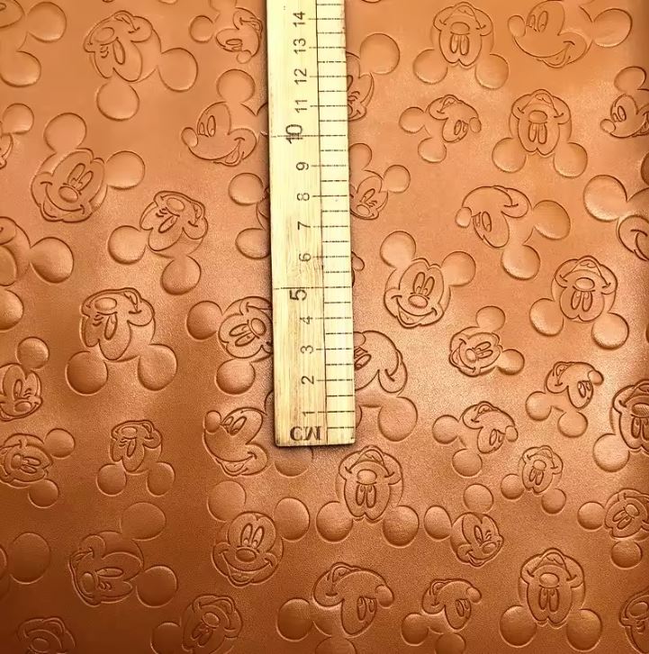 Brand LOGO Stamp Fabric Embossed Vinyl Sheet Embossing For Shoes And Bag
