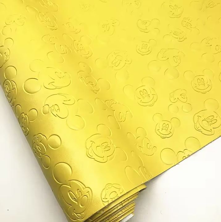 Brand LOGO Stamp Fabric Embossed Vinyl Sheet Embossing For Shoes And Bag